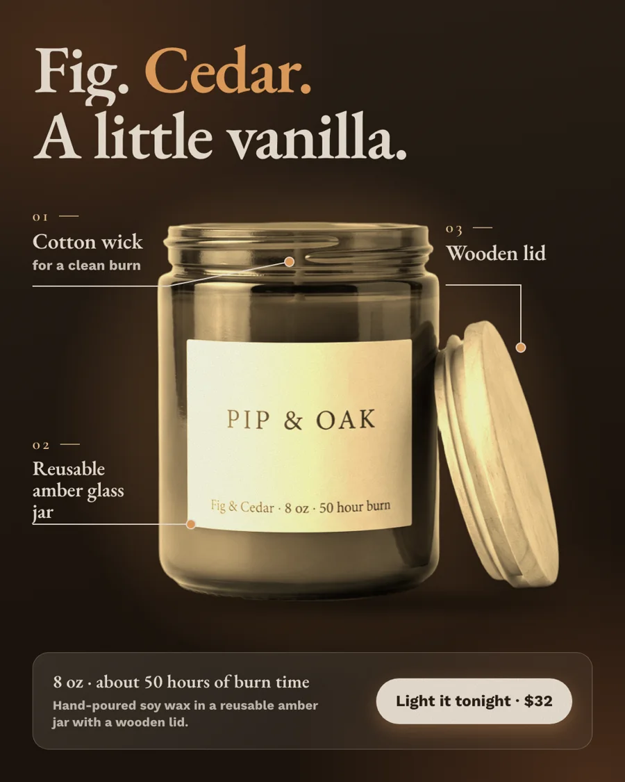 Pip & Oak ad: Ritual